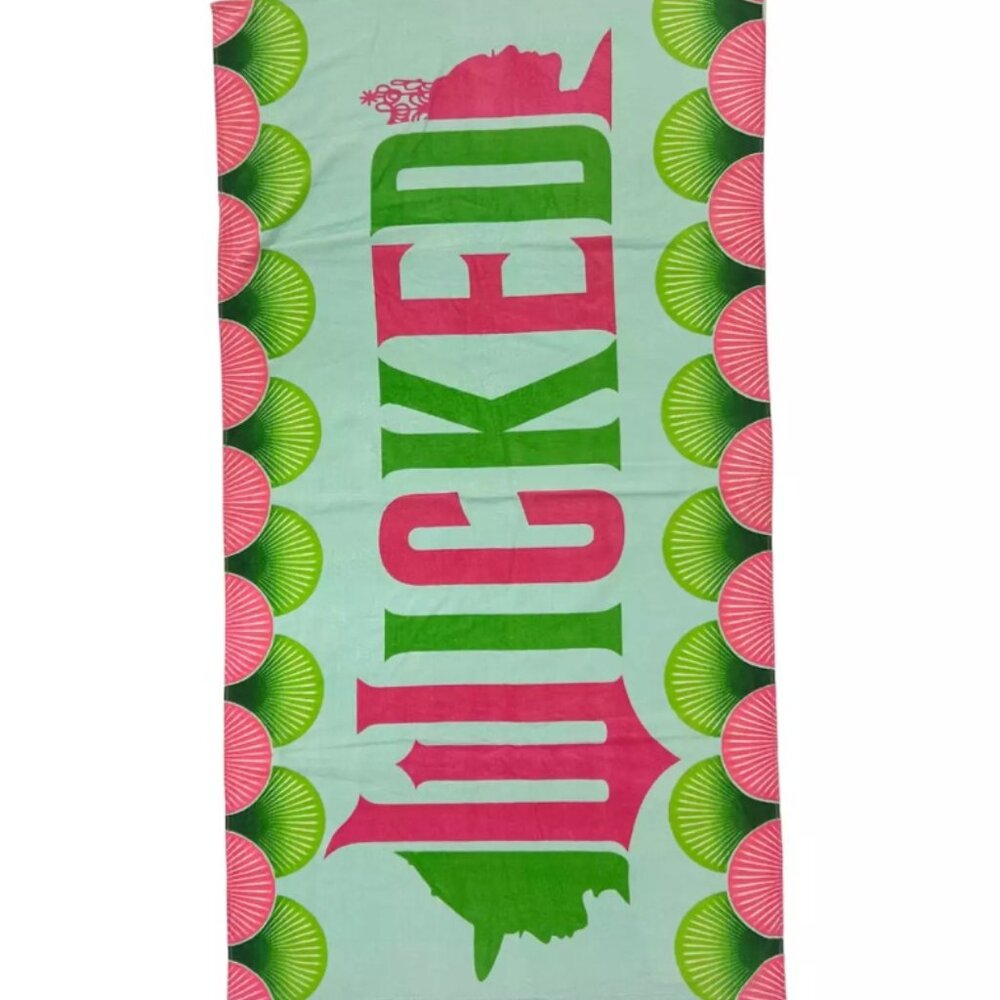Wicked Towel 64"Lx34"W Wicked Movie Beach Towel Pool Towel Bath Towel 100%Cotton